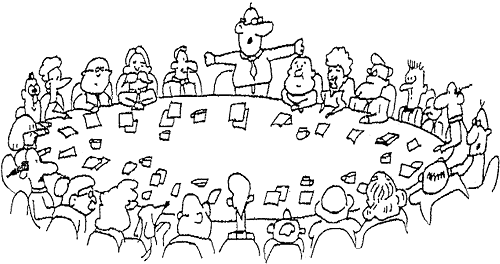 Bild Menschen am Besprechungstisch