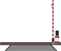 Animation Bahnübergang