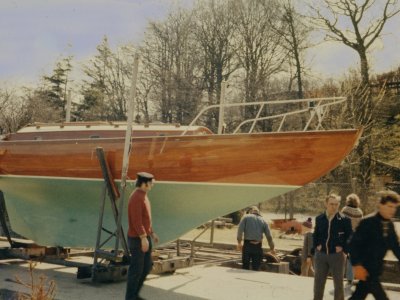 Das Segelboot ODIN meiner Eltern beim Kauf bzw. der Übergabe